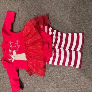 Baby Essentials Red and White Kids Matching Set